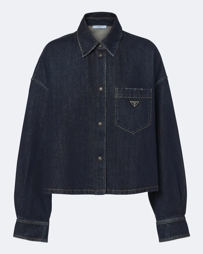 Prada Hemd aus Denim Blau