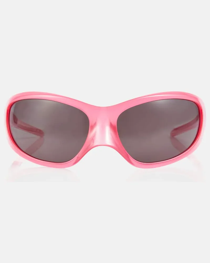 Balenciaga Ovale Sonnenbrille Skin Rosa
