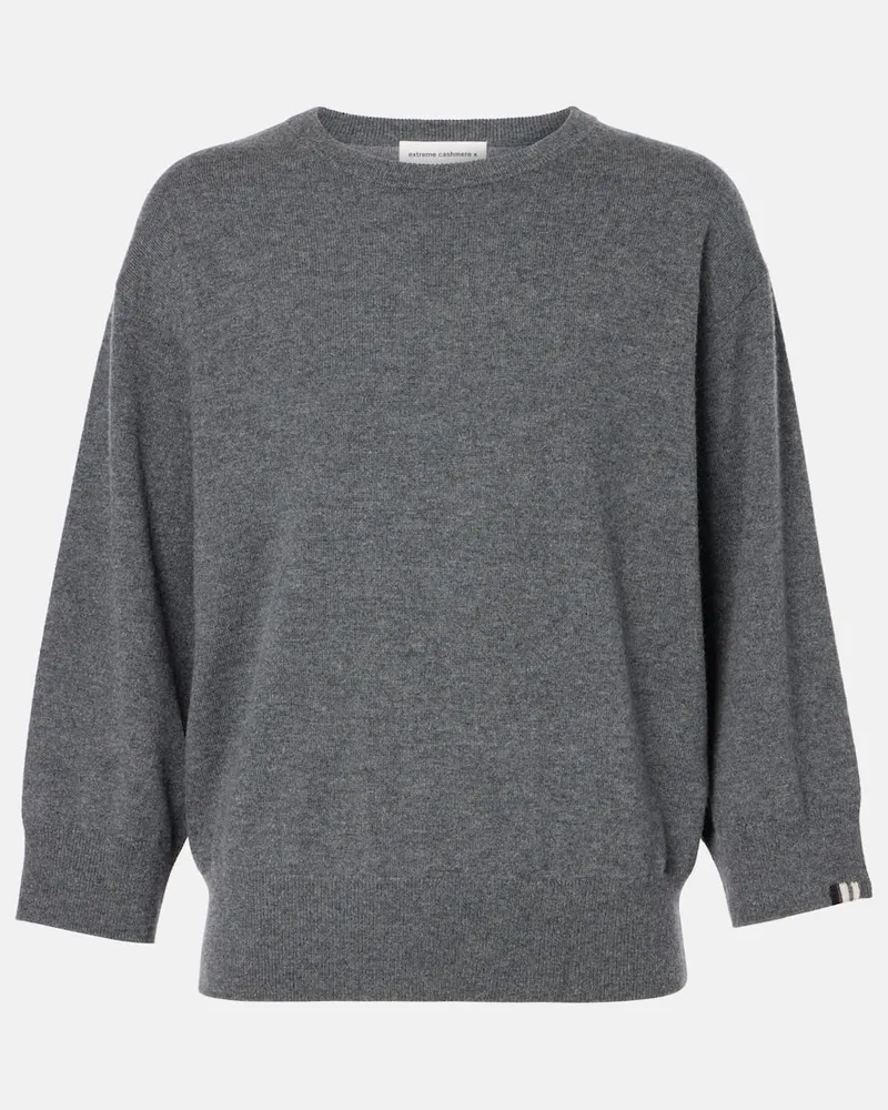 extreme cashmere Pullover N°398 Jewel aus Kaschmir Grau