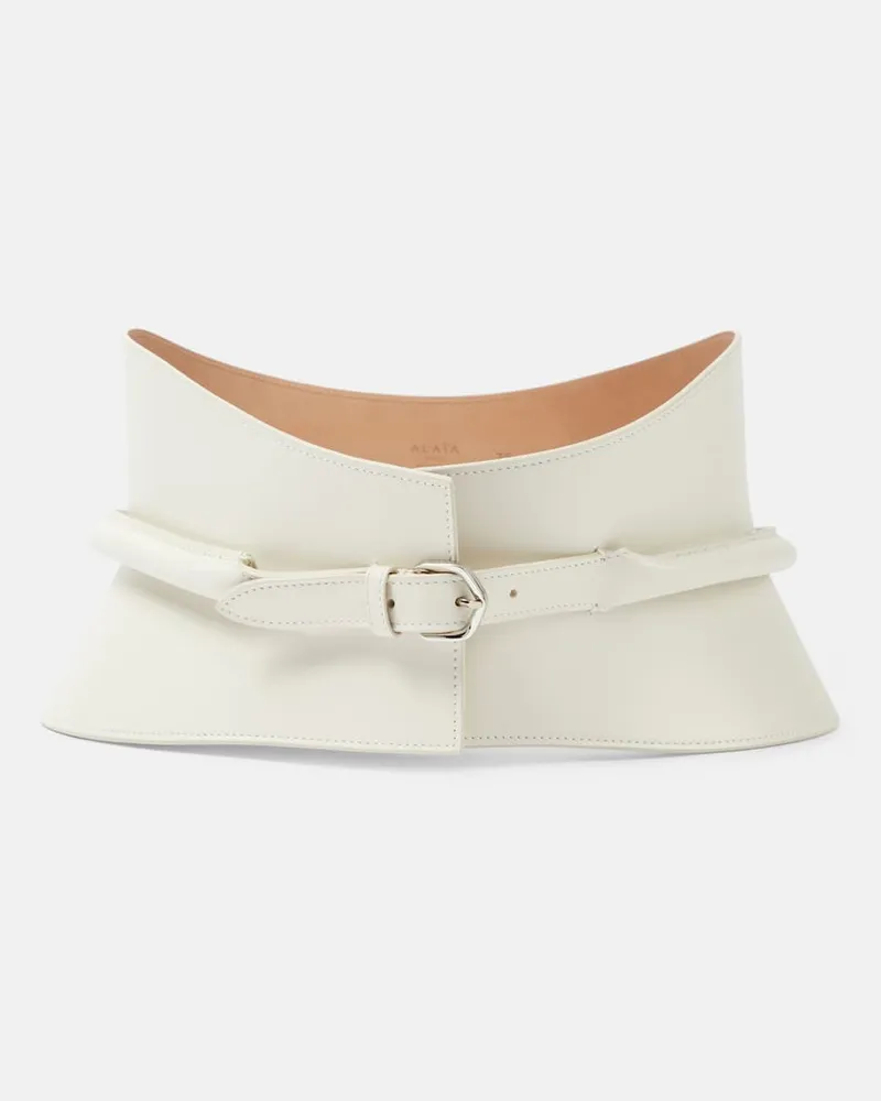 Alaïa Alaïa Gürtel Neo aus Leder Weiß