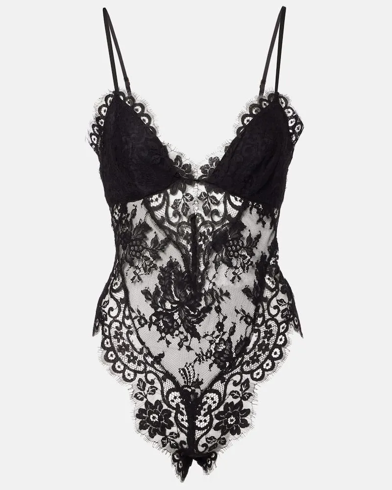 Zimmermann Body aus Spitze Schwarz
