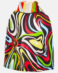 Emilio Pucci X Fusalp Bedruckter Poncho Multicolor