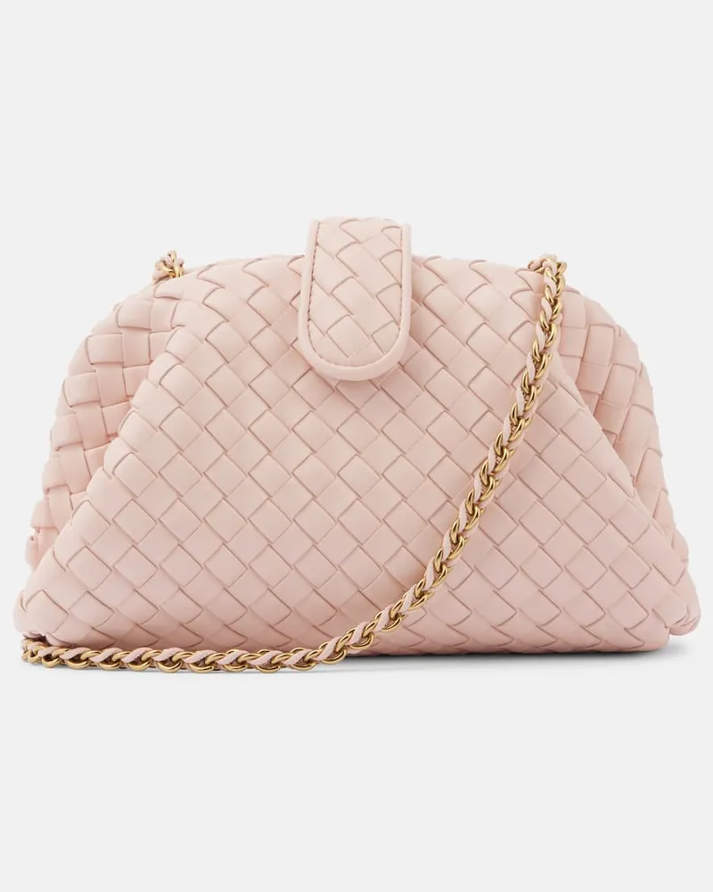 Bottega Veneta Clutch Lauren 1980 Small aus Leder Rosa