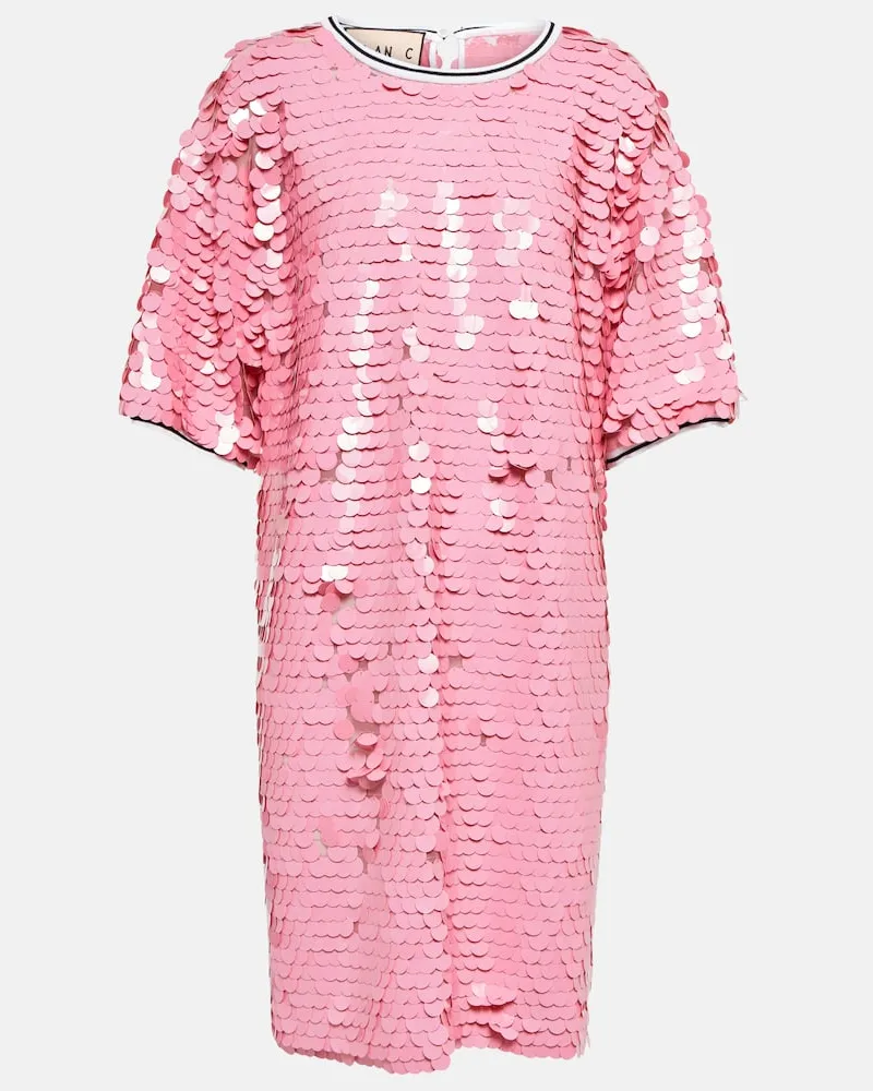 PLAN C Minikleid mit Pailletten Pink