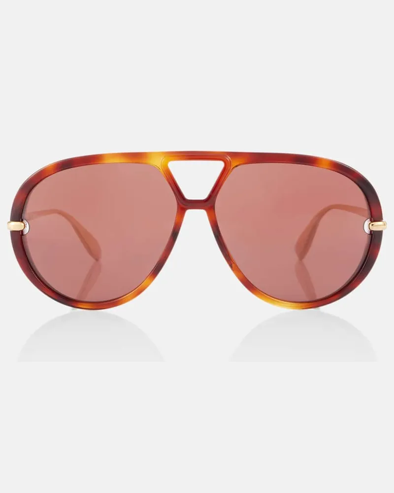 Bottega Veneta Aviator-Sonnenbrille Drop Braun