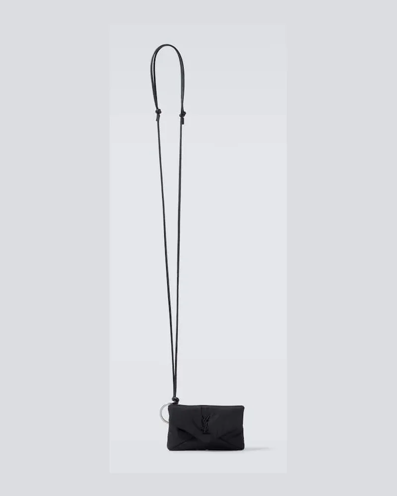 Saint Laurent Etui mit Riemen Cassandre Mini Schwarz