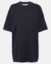 extreme cashmere T-Shirt Rik aus Baumwolle und Kaschmir Blau