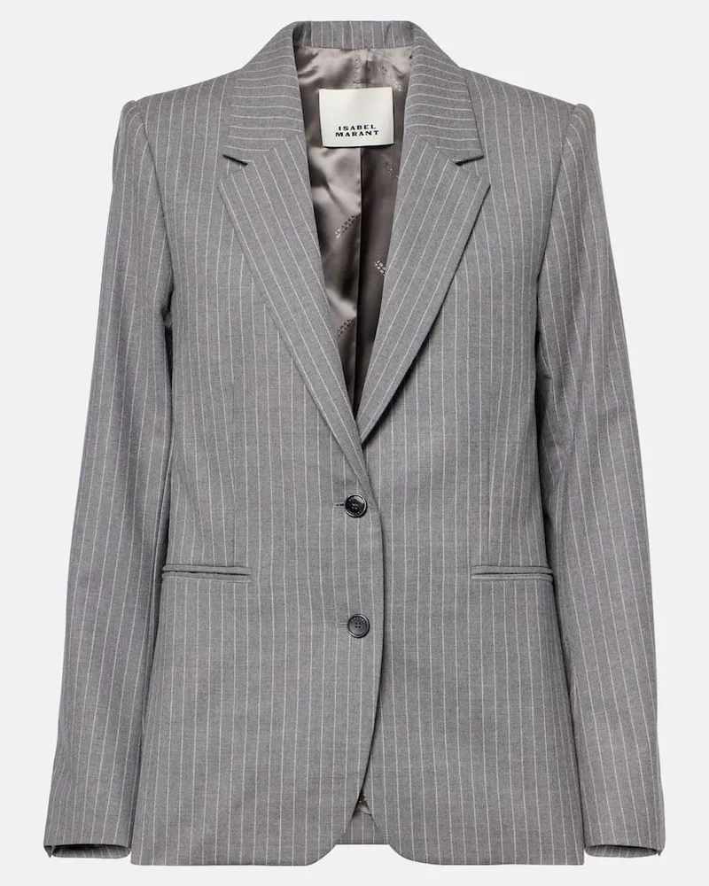 Isabel Marant Blazer Reva aus Wolle Grau