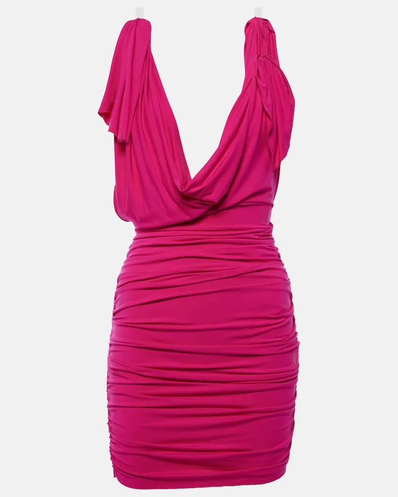 ATTICO Minikleid aus Jersey Rosa