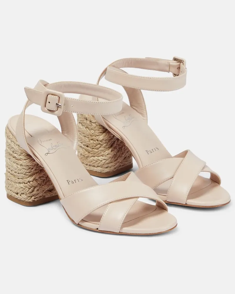 Christian Louboutin Sandalen Mariza 85 aus Leder Rosa