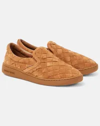 Bottega Veneta Slip-Ons Sawyer aus Veloursleder Braun