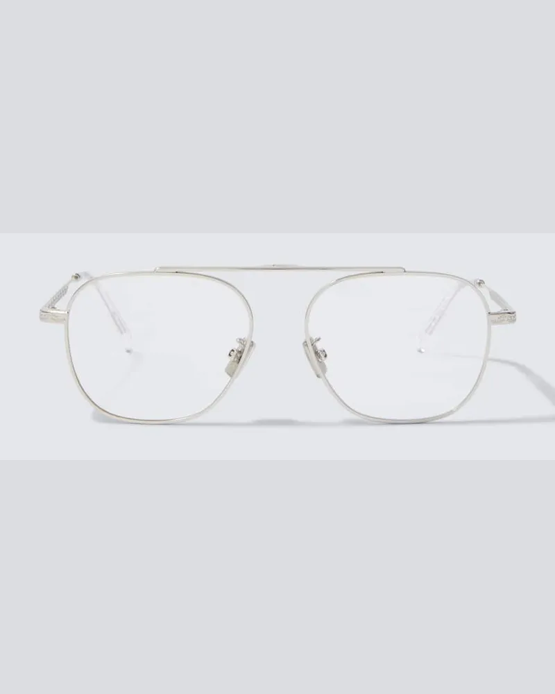 Dior Aviator-Brille DiorBotanicaO Silber