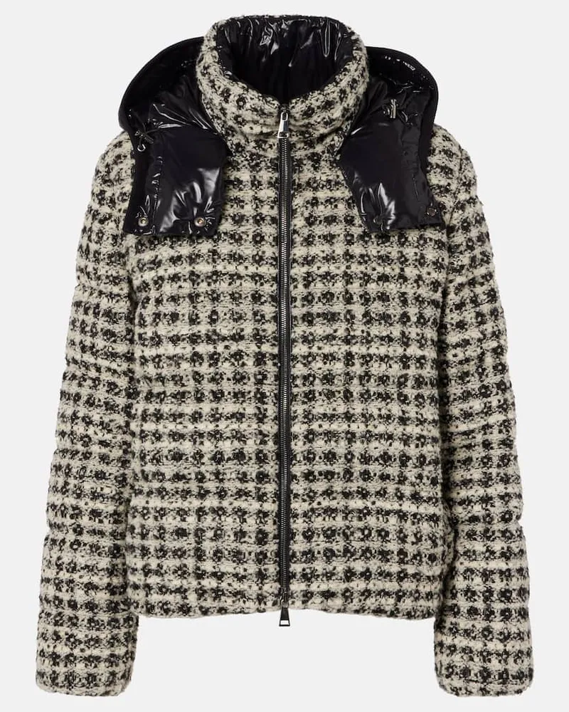 Moncler Daunenjacke Andronne aus Tweed Beige