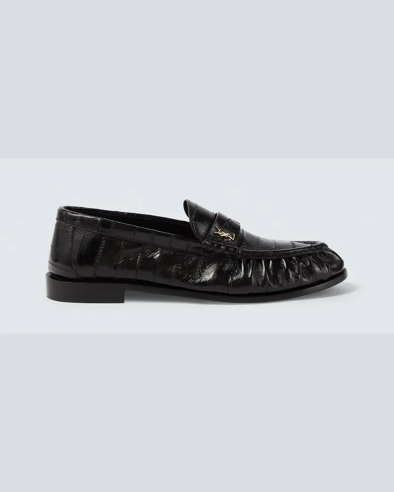 Saint Laurent Loafers Le Loafer aus Leder Schwarz