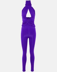 Magda Butrym Jumpsuit aus Jersey Lila