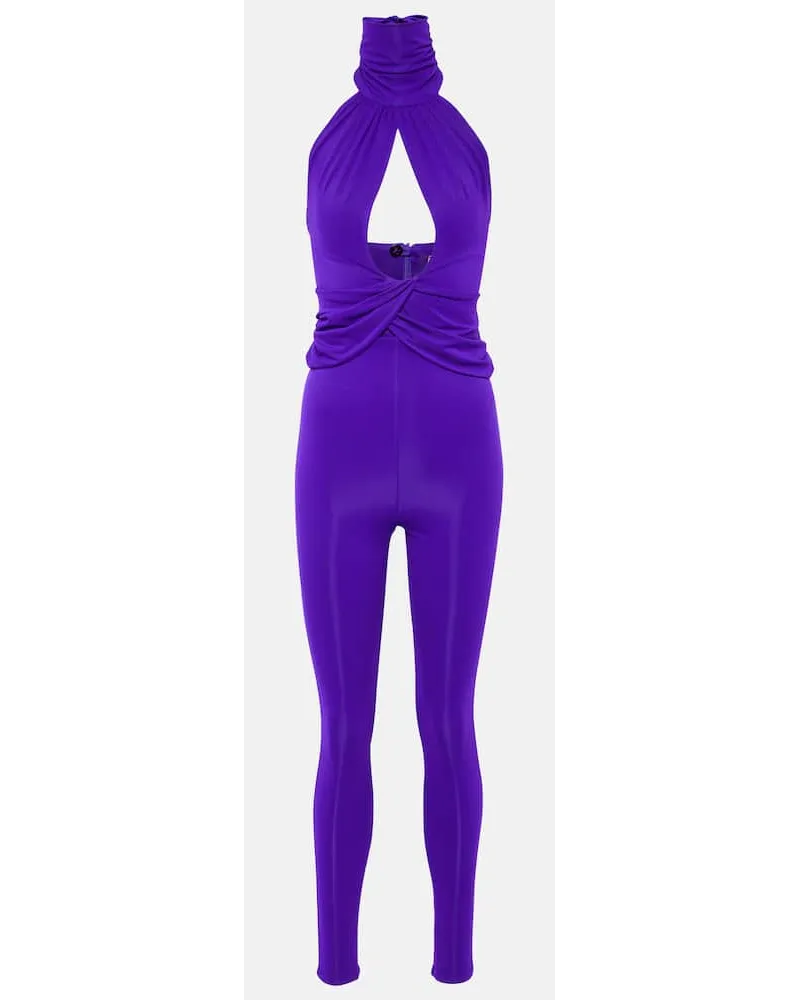 Magda Butrym Jumpsuit aus Jersey Lila