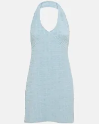 Givenchy Minikleid 4G Plage aus Frottee Blau