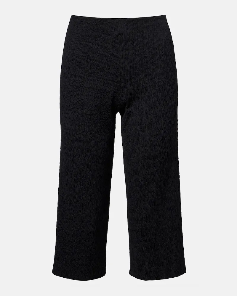 The Row Culottes aus Seide Schwarz
