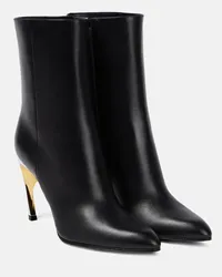 Alexander McQueen Ankle Boots Armadillo aus Leder Schwarz