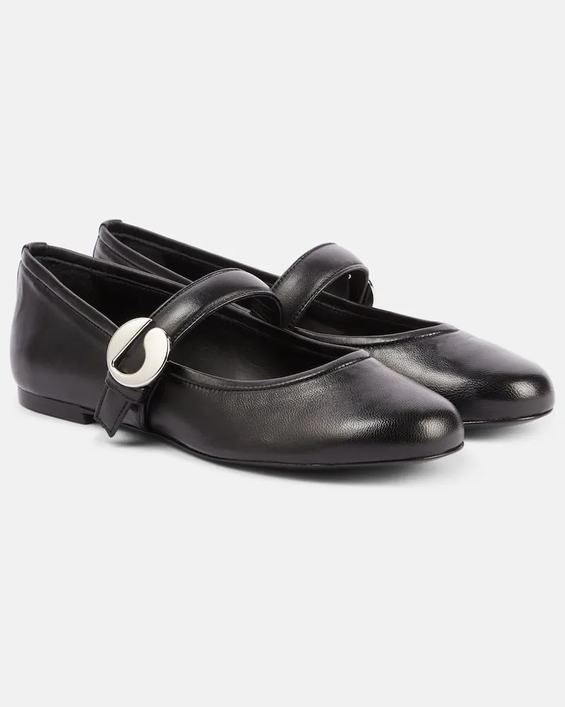COPERNI Mary-Jane-Ballerinas Belt aus Leder Schwarz