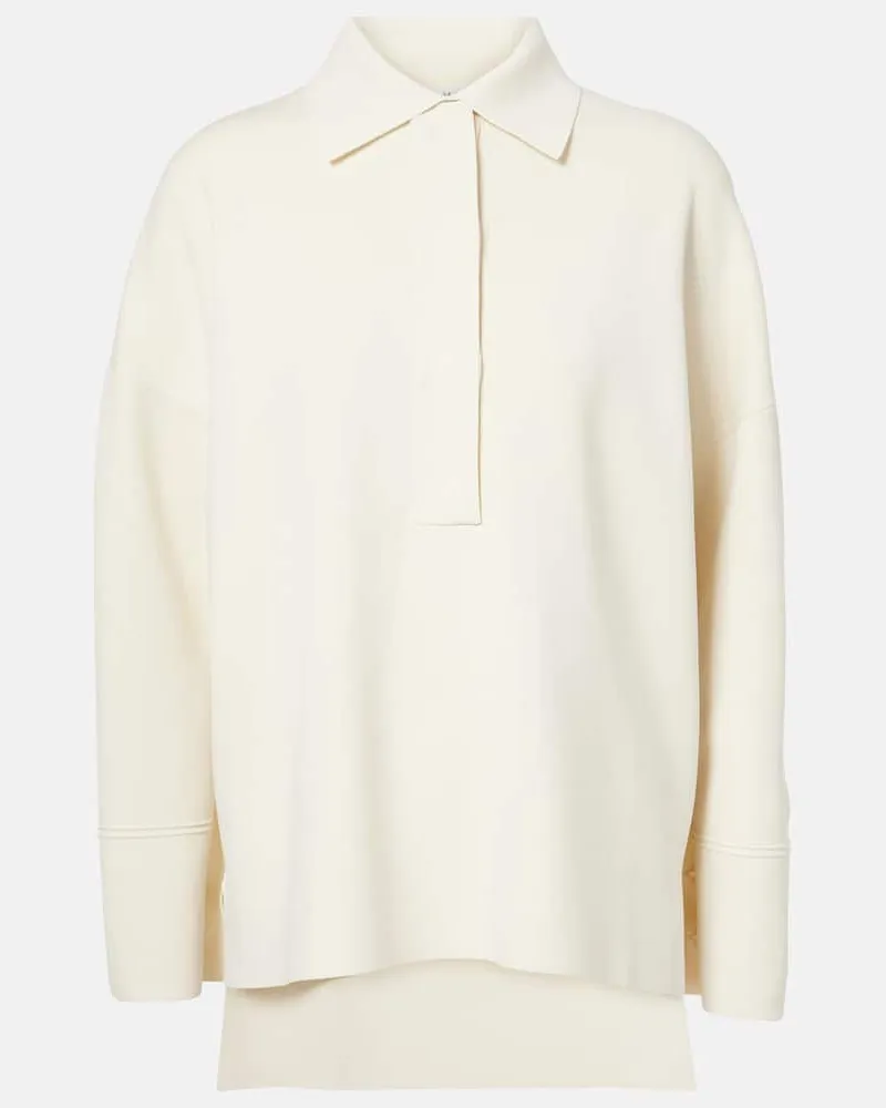 Max Mara Hemd Vand aus Crêpe Weiß
