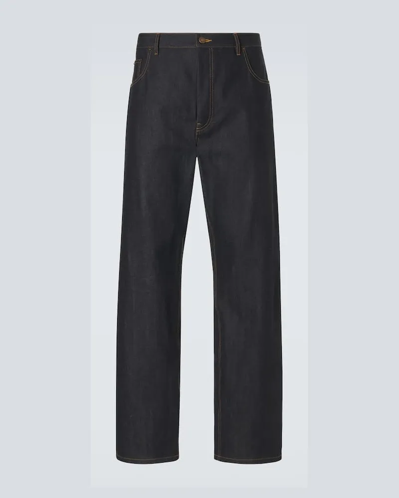 Thom Browne Cropped Straight Jeans Blau