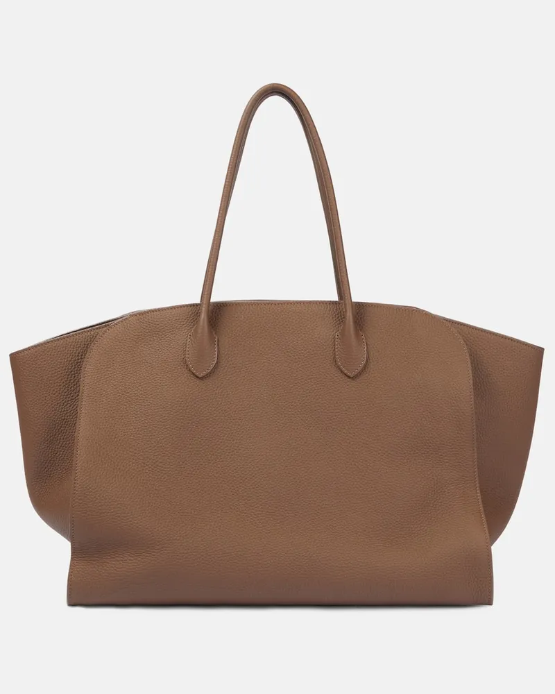 The Row Tote Marlo 17 aus Leder Braun