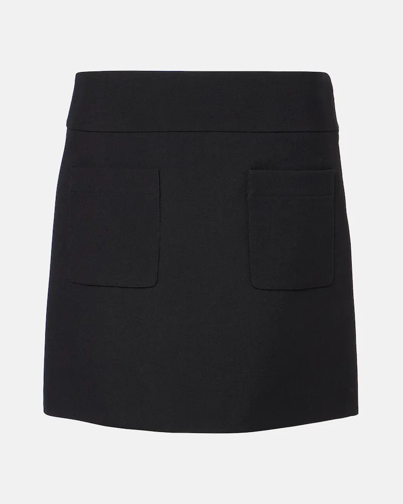 Chloé Chloé Minirock aus Woll-Crêpe Schwarz