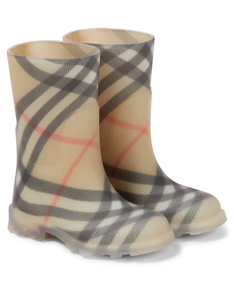 Burberry Gummistiefel Burberry Check Beige