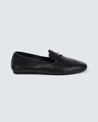 Prada Loafers aus Leder Schwarz