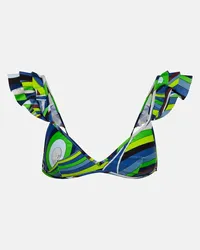 Emilio Pucci Bedrucktes Bikini-Oberteil Multicolor