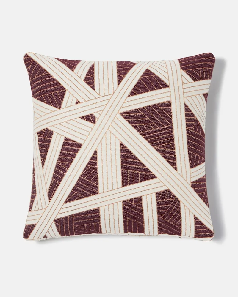 Missoni Kissen Nastri aus einem Baumwollgemisch Braun