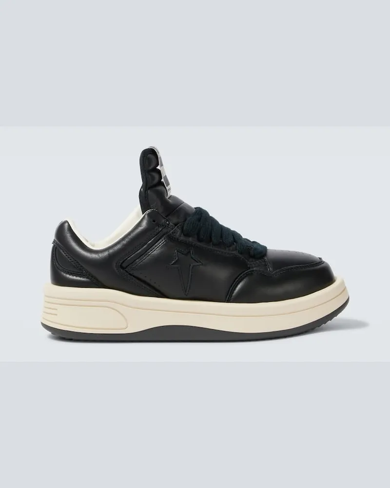 Rick Owens X Converse Sneakers aus Leder Schwarz