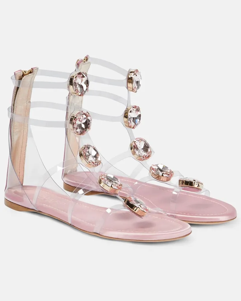 Giambattista Valli Verzierte Sandalen Rosa