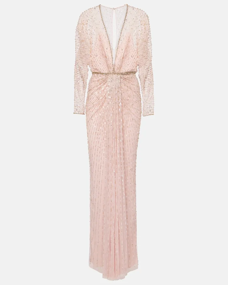 Jenny Packham Robe Nina aus TÃ¼ll mit Pailletten Pink
