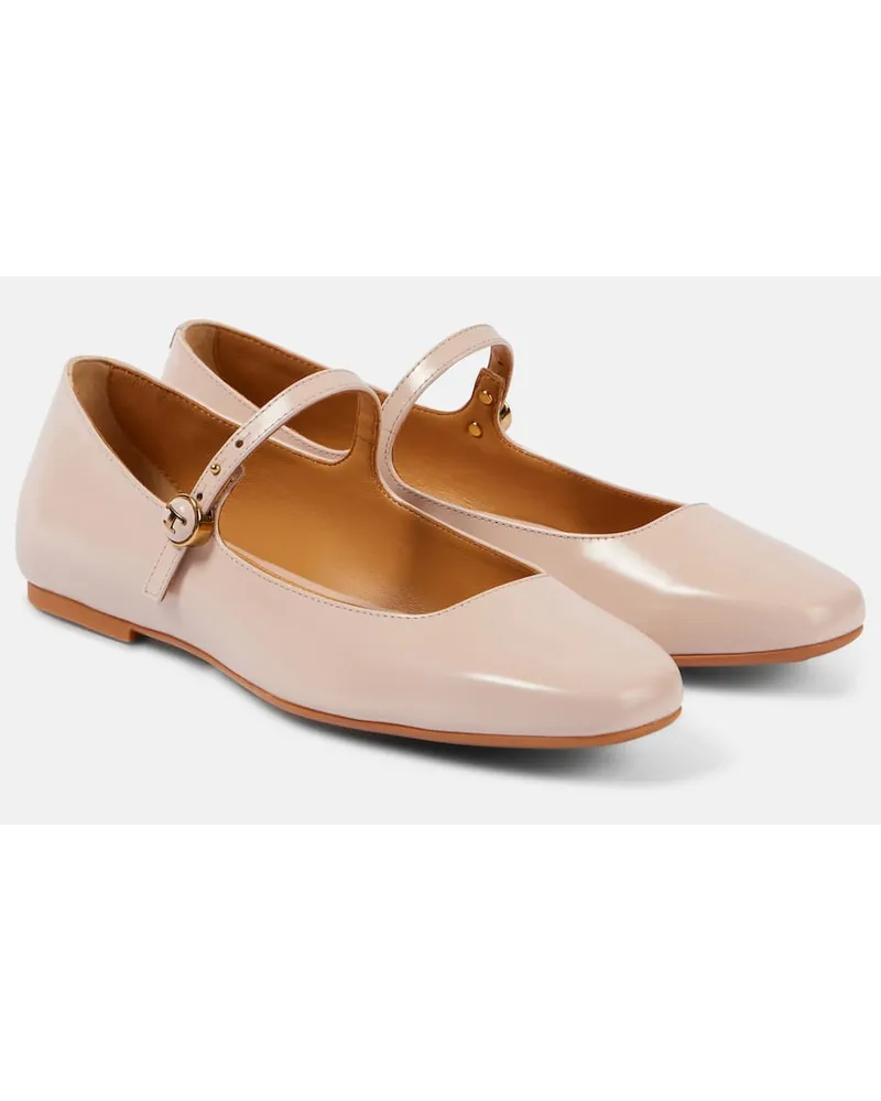 TOD'S Mary-Jane-Ballerinas aus Leder Pink