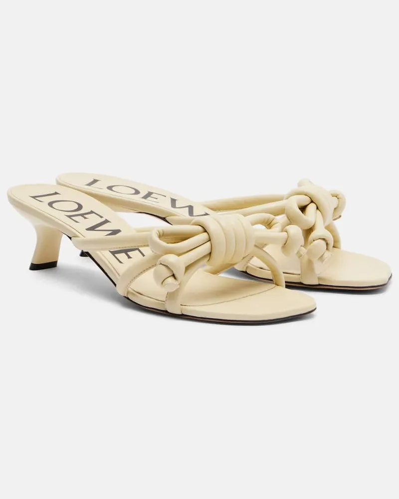 Loewe Sandalen Flamenco 45 aus Leder Gelb