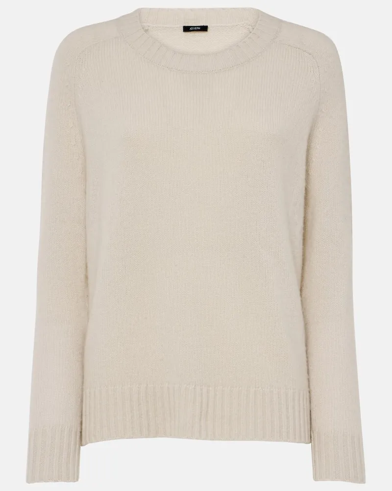 Joseph Pullover aus Kaschmir Weiß