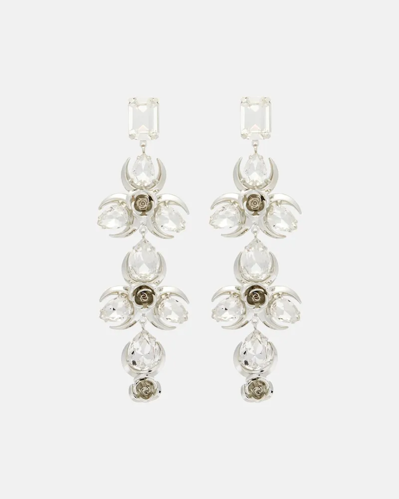 Magda Butrym Ohrringe mit Kristallen Silber