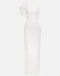 Roland Mouret Bridal Robe aus Wolle und Seide Weiss