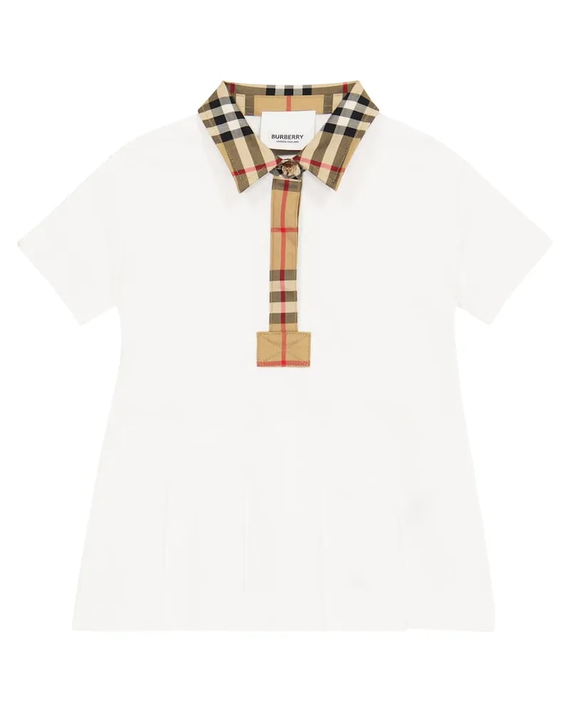 Burberry Baby Kleid Vintage Check aus Baumwolle Multicolor