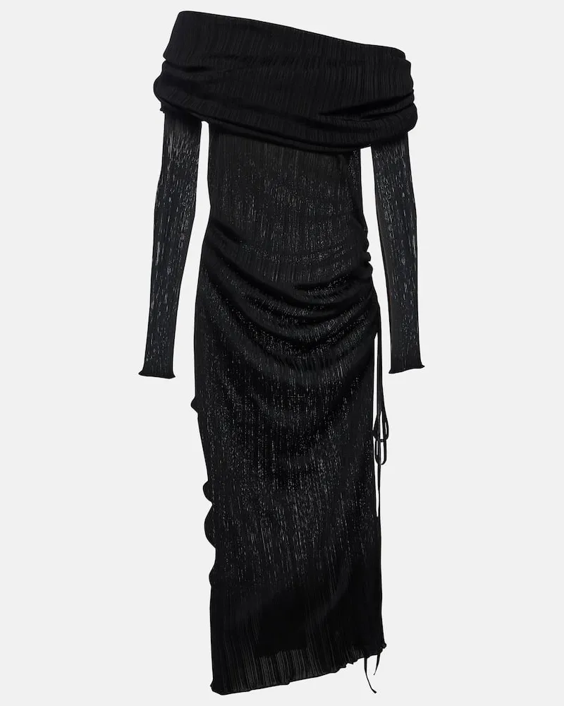 Alaïa Alaïa Off-Shoulder-Maxikleid Weiß
