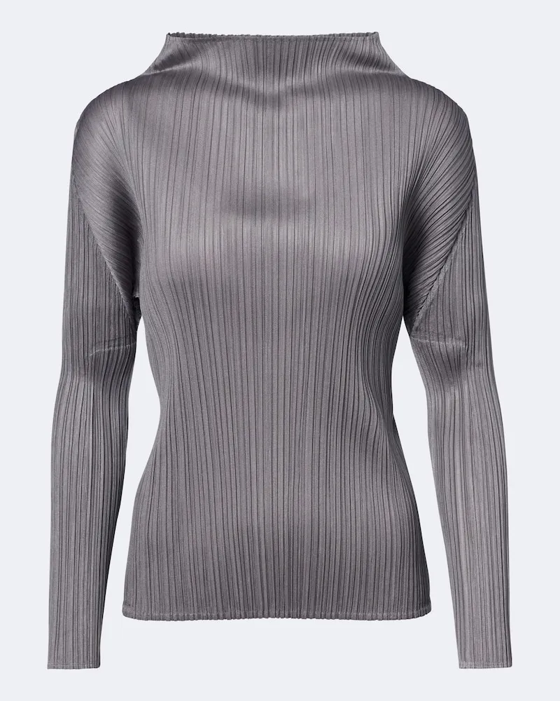Issey Miyake Top Basics Grau