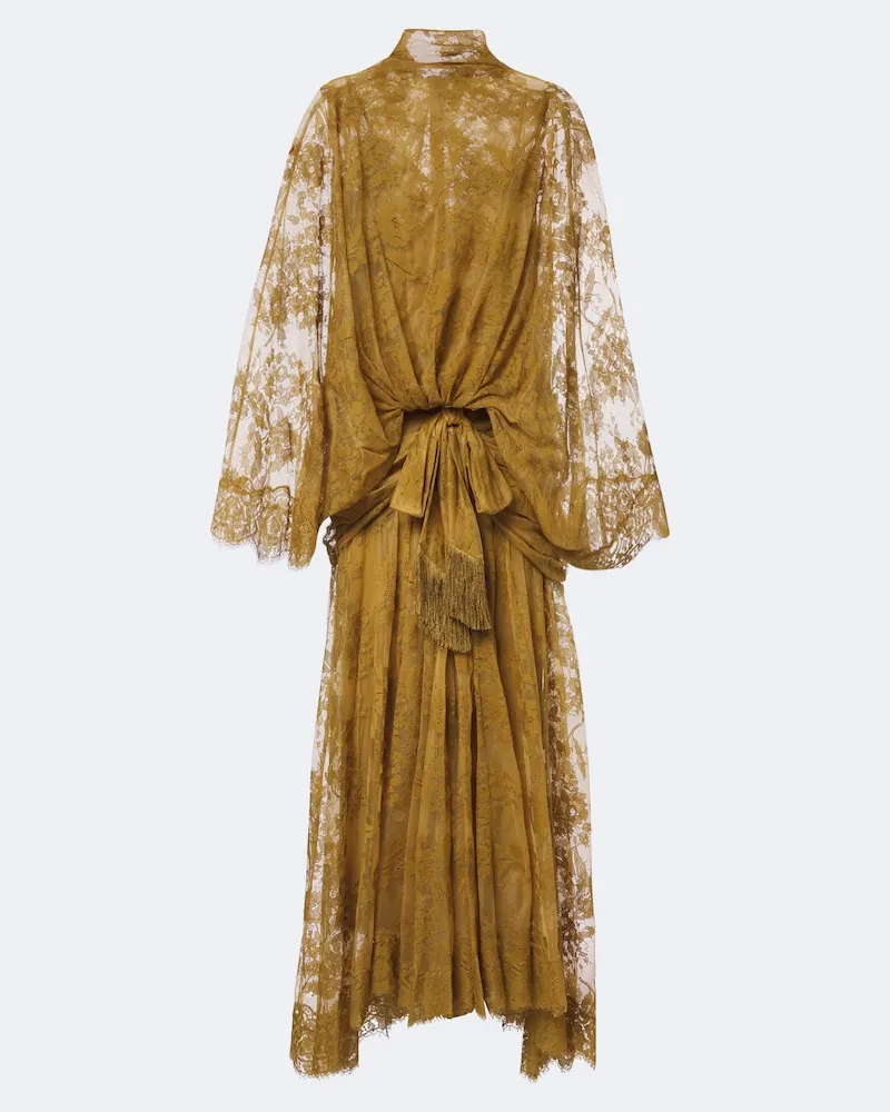 Zimmermann Robe Ascent aus Spitze Gelb