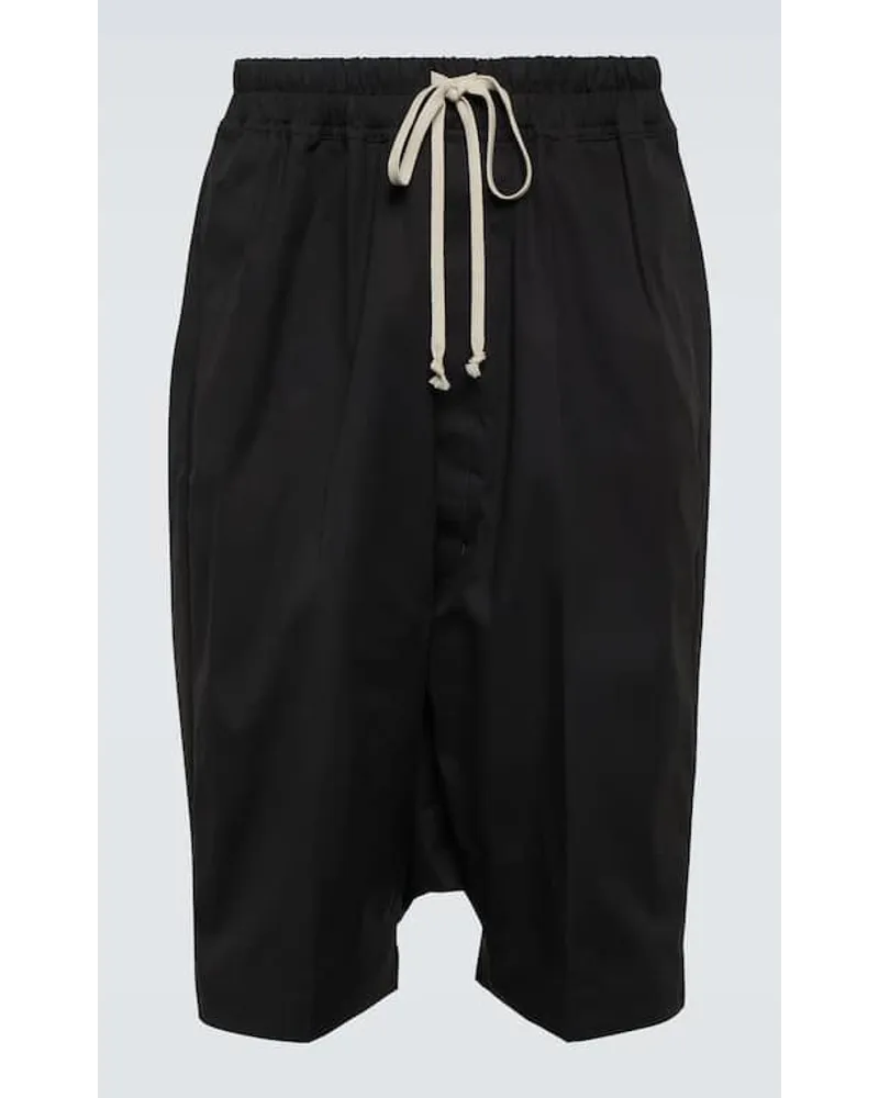 Rick Owens Bermuda-Shorts aus Popeline Schwarz