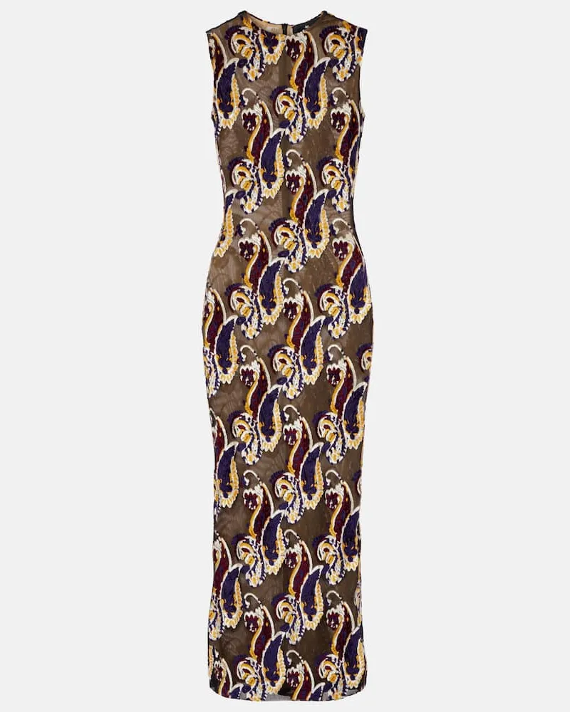 Etro Midikleid Multicolor