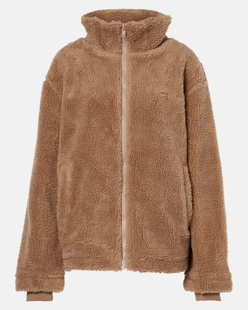 The Upside Jacke Hudson aus Faux Shearling Beige