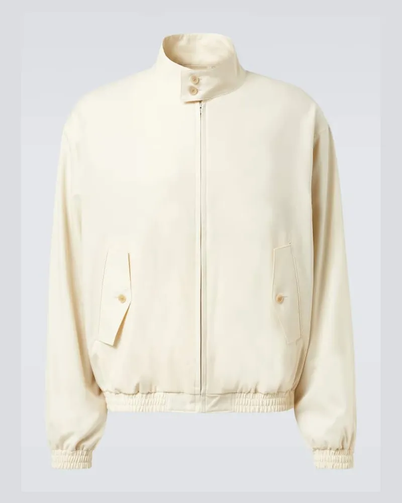 AURALEE Blouson aus Wolle Weiß