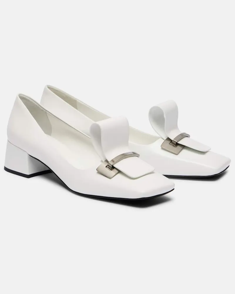 Prada Pumps aus Leder Weiß