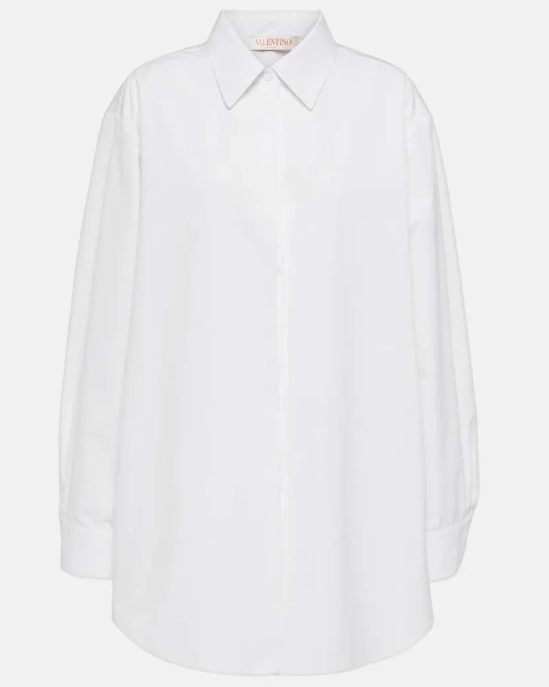 Valentino Garavani Oversize-Hemd aus Baumwolle Weiã